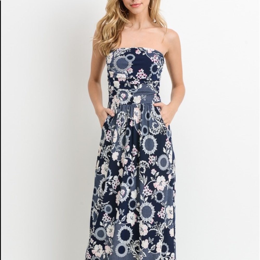 Floral Tube Tank Dress